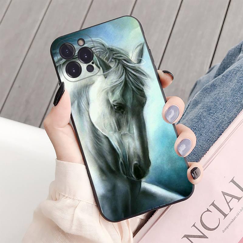 Animal Steed Horse Phone Case For Iphone 14 11 12 13 Mini Pro Xs Max Cover 6 7 8 Plus X Xr Se 2020 Cool Animal Horse Case For Iphone by Stevvex