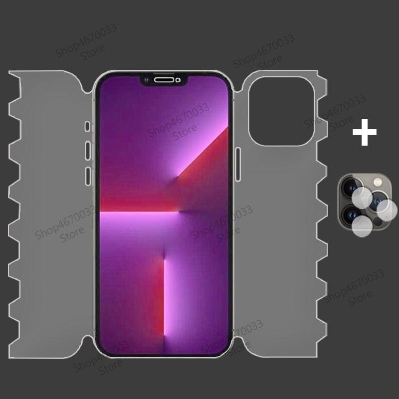 Full Cover Butterfly Film For iPhone 14 13 12 11 Pro Max 14 Plus 13 12 Mini Lens Cover For iPhone XR X XS Max Film Soft Screen Protector Full Coverage Clear HD Phone Protector by Stevvex