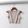 summer vintage white crop tops women biker black punk sexy tank top korean streetwear cropped sleeveless top feminino
