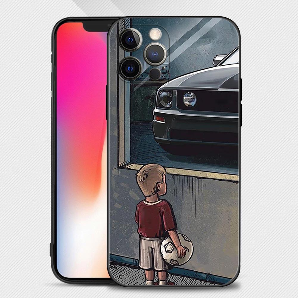 Boy Girl See Cool Sports Car Drift Case For iPhone 14 13 12 11 Pro Max Cover X XR XS Max 12Mini 13Mini 6 6S 7 8 Plus 5 5S Slim Back Cover Designer Matte Finish Hard Ultra Protective & Anti Shock by Stevvex