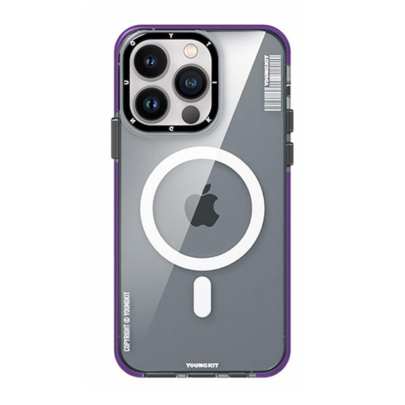 Cover Iphone 13 14 Pro Max Case Trend Magnetic Wireless Charging Cell Phone Iphone Anti-drop Case Smartphone Magnetic Case Designed For Iphone by Stevvex