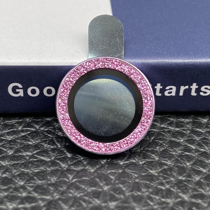Bling Diamond Camera Lens Protector For iPhone 14 13 12 11 Pro Max Metal Ring Lens Glass Glitter Protective Cap iPhone 13 mini Camera Lens Protector Sparkle Diamond Ring Metal Alloy HD Glass for iPhone by Stevvex