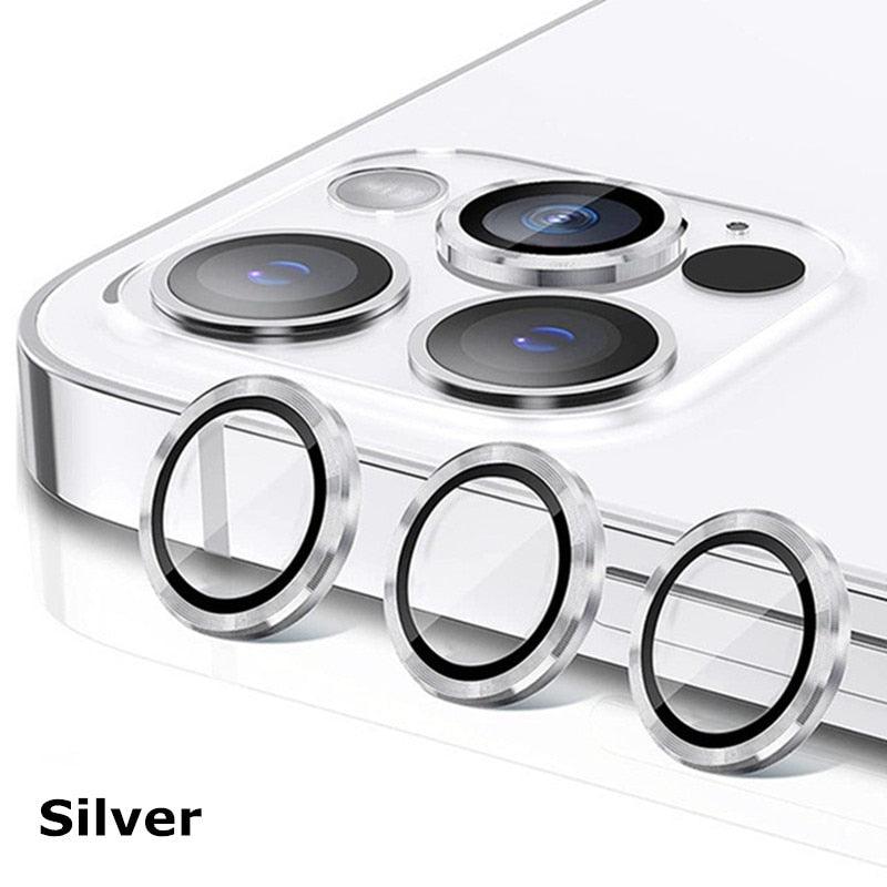 Camera Lens Protectors For iPhone 14 Pro Max Camera Metal Ring Protector Case Glass for iPhone 13mini 14plus 13 14pro Lens Film Camera Lens Protector Tempered Glass Camera Lens Protector by Stevvex