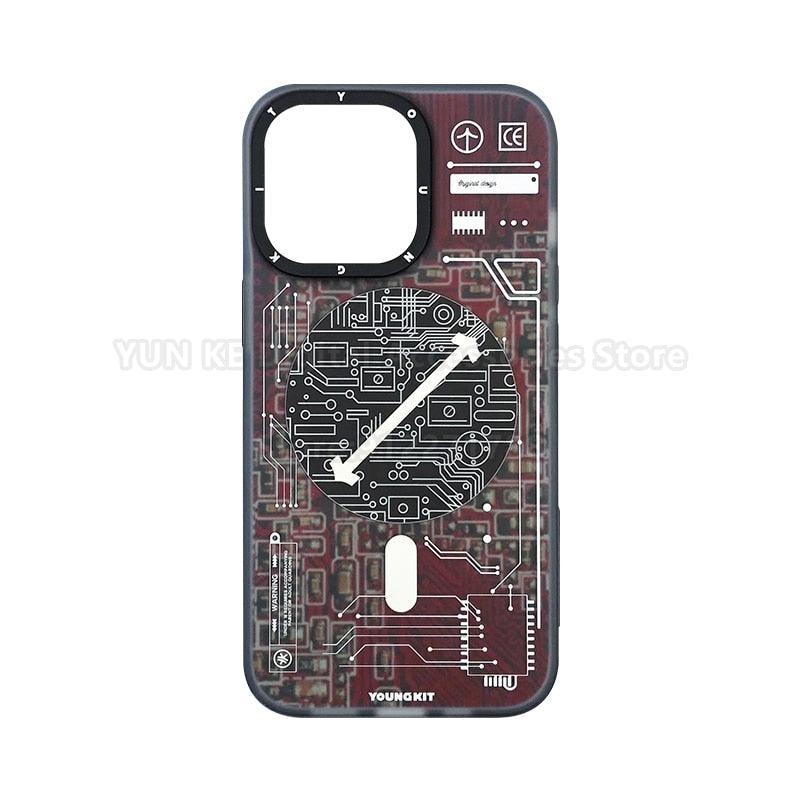 Cover Iphone 13 14 Pro Max Case Trend Magnetic Wireless Charging Cell Phone Iphone Anti-drop Case Smartphone Magnetic Case Designed For Iphone by Stevvex