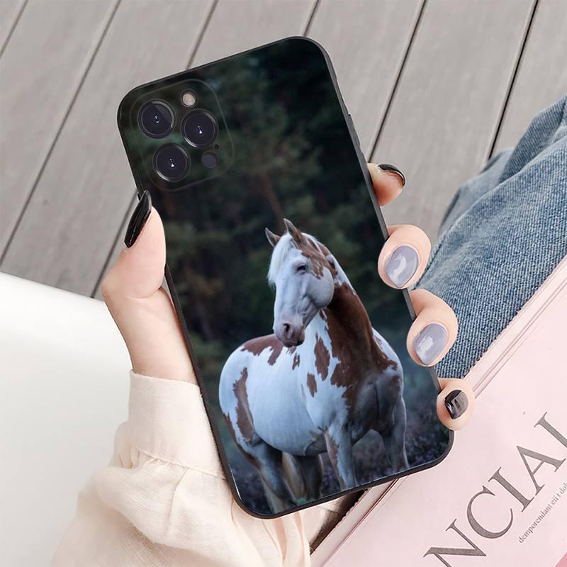 Animal Steed Horse Phone Case For Iphone 14 11 12 13 Mini Pro Xs Max Cover 6 7 8 Plus X Xr Se 2020 Cool Animal Horse Case For Iphone by Stevvex