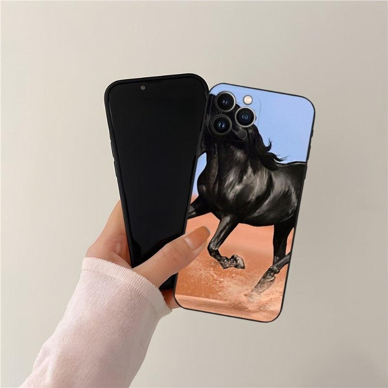 Cool Horse Animal Cover For Girls Boys Women Men, Unique Trendy Bumper Cover Case Phone Case For Iphone 13promax 11 14 12 Pro Max Mini Xr X Xs 7 8 6 6s Plus Cover by Stevvex