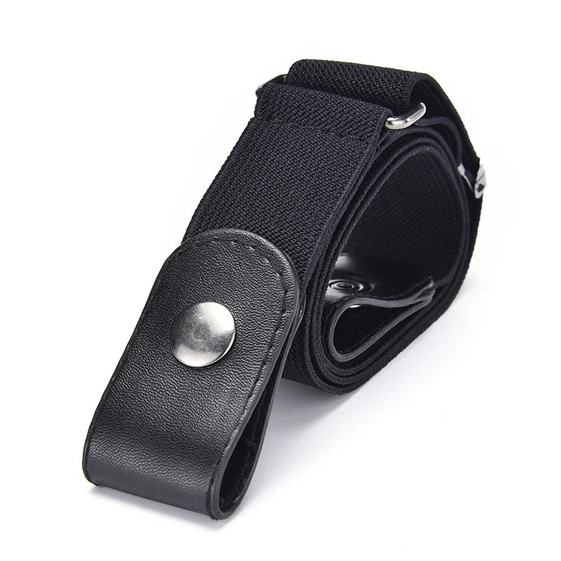 1pc No Buckle Elastic Waist Belt, Stretch Adjustable Belt for Jeans Dresses, Invisible Comfort Belt for Women Men, Belts