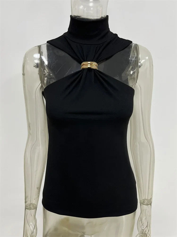 Summer Fashion Sexy Tank Top Pullover For Women Slim Off-Shoulder Patchwork Strapless Y2k Vest Top Female Party Cropped Top 2025