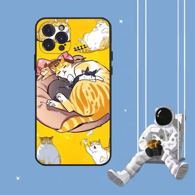 Cat Cute Art Phone Case For Iphone 8 7 6 6s Plus X Se 2020 Xr Xs 14 11 12 13 Mini Pro Max Mobile Case Transparent Soft Protective Clear Case Compatible For Iphone by Stevvex