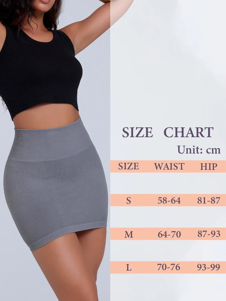 Women Ribbed Sexy High Waist Mini Slim Skirt,Versatile for Office Pencil Skirt Solid Color Soft Stretchy Short Skirt All-Season