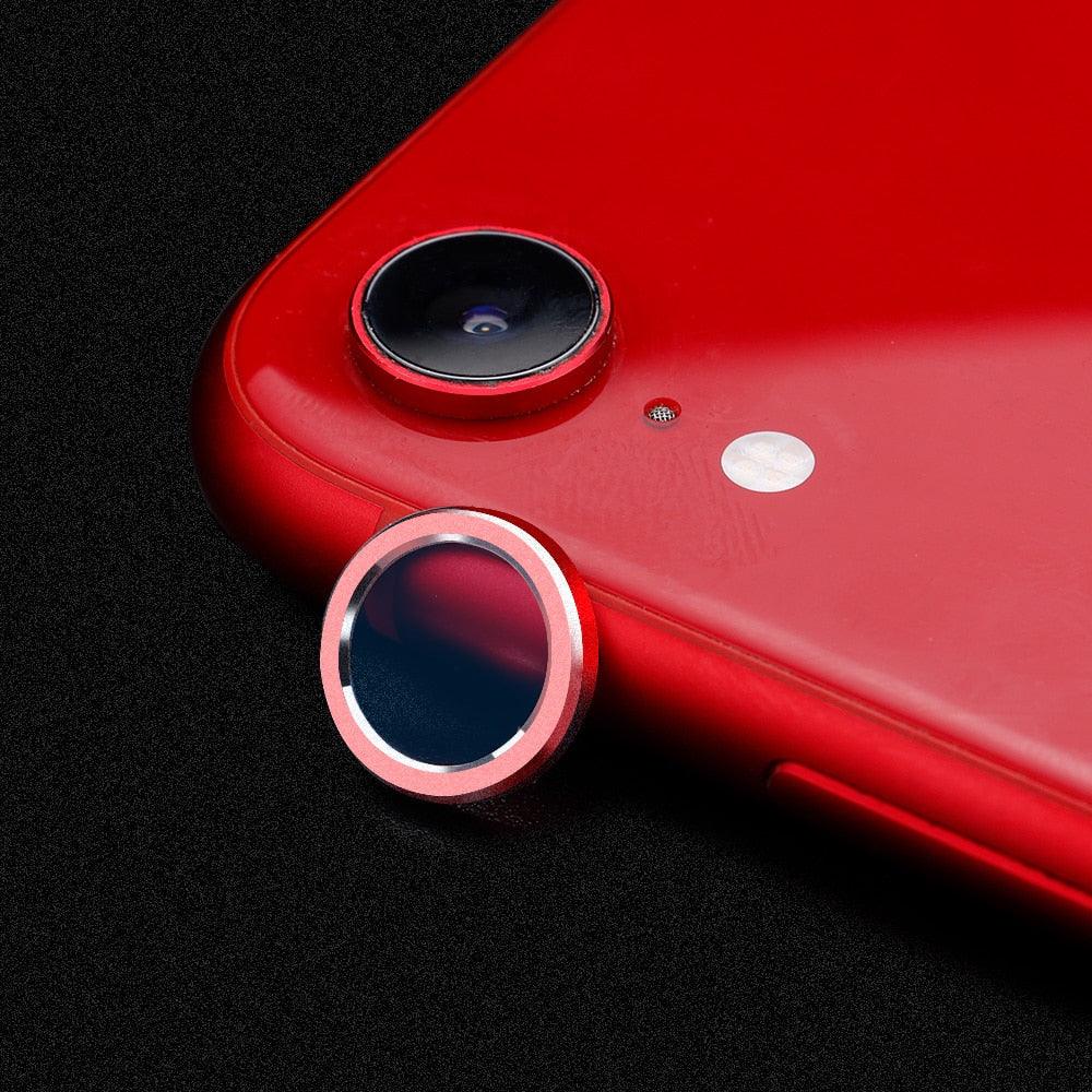 Camera Protection Ring with Metal Camera Protection Film For iPhone XR Metal Camera Protector Ring Circle Compatible with iPhone XR Aluminum Alloy Back Lens Protective Glass Cover by Stevvex