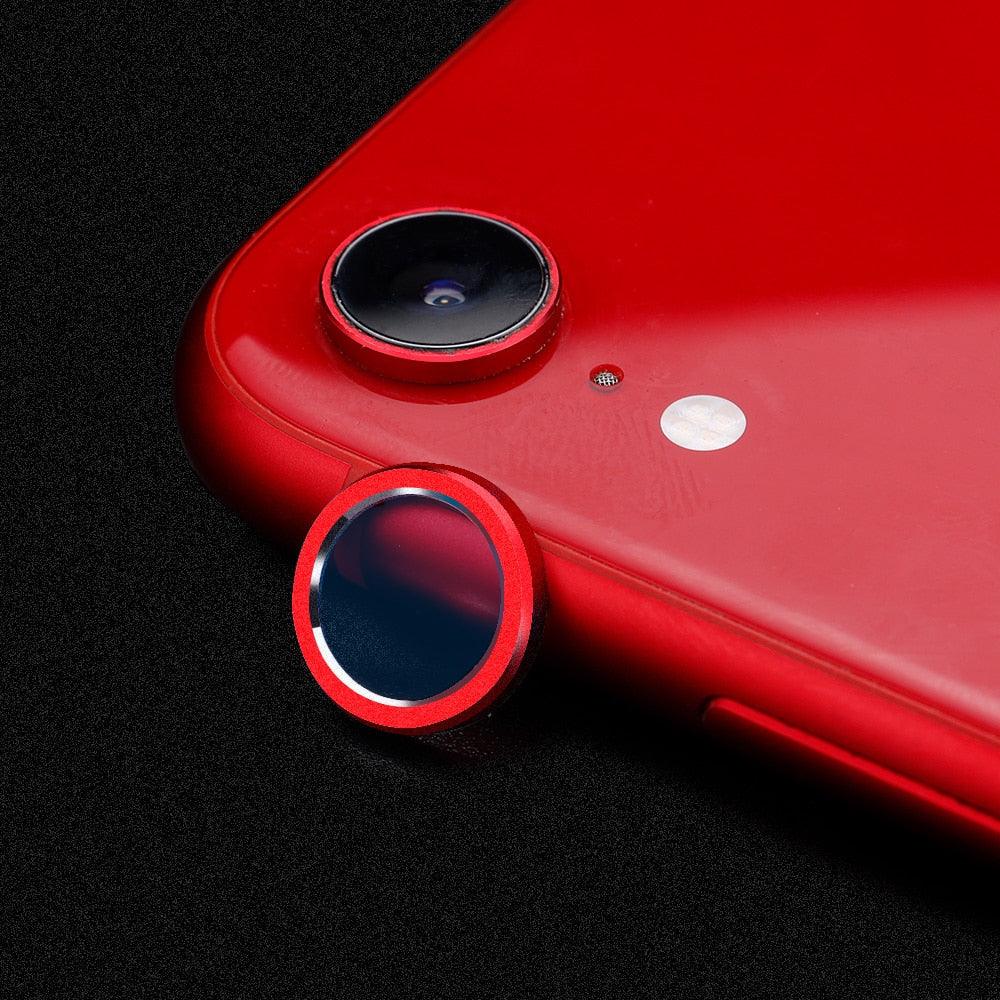 Camera Protection Ring with Metal Camera Protection Film For iPhone XR Metal Camera Protector Ring Circle Compatible with iPhone XR Aluminum Alloy Back Lens Protective Glass Cover by Stevvex