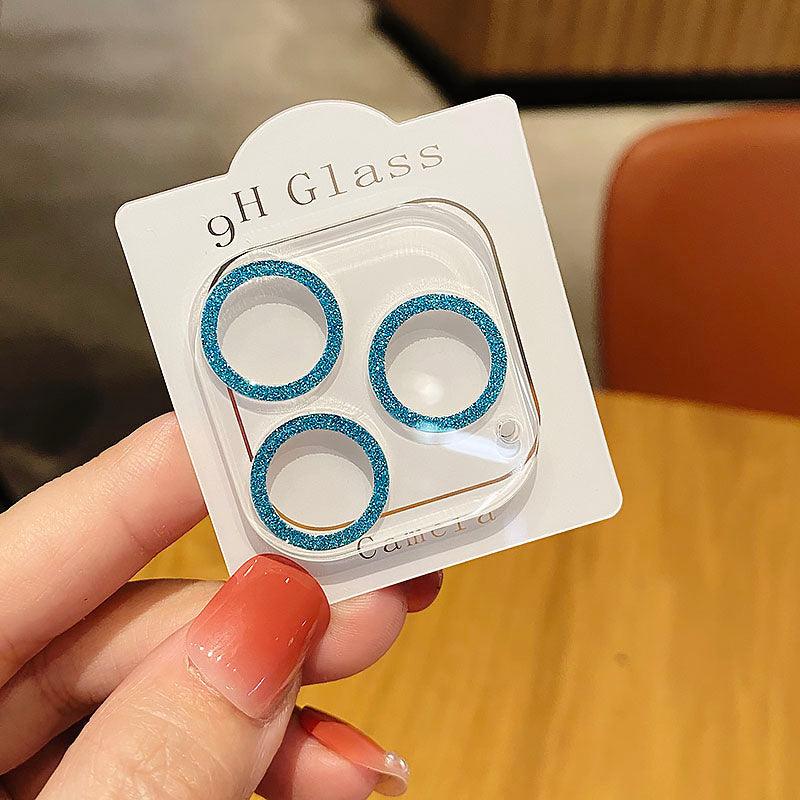 Glitter Full Cover Camera Lens Protector Glass For iPhone 13 12 11 Pro Max Mini 9H Tempered Glass for iPhone 12 Glass Lens Cover HD Clear Tempered Glass Back Camera Protector Ultra-Thin Easy Installation by Stevvex