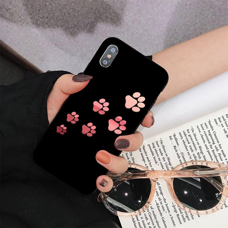 Dog Paw Phone Case For Iphone 11 12 13 Mini Pro Max 8 7 6 6s Plus X 5 S Se 2020 Xr Xs 10 Case Paw Print Heart Pet Lovers by Stevvex