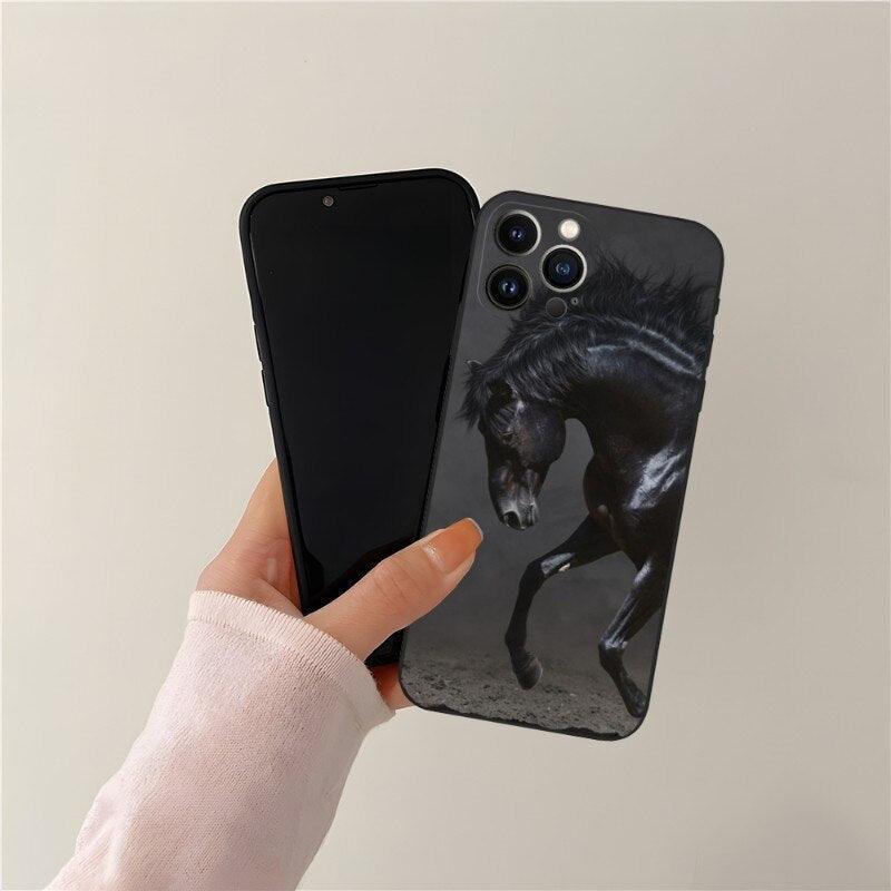 Cool Horse Animal Cover For Girls Boys Women Men, Unique Trendy Bumper Cover Case Phone Case For Iphone 13promax 11 14 12 Pro Max Mini Xr X Xs 7 8 6 6s Plus Cover by Stevvex