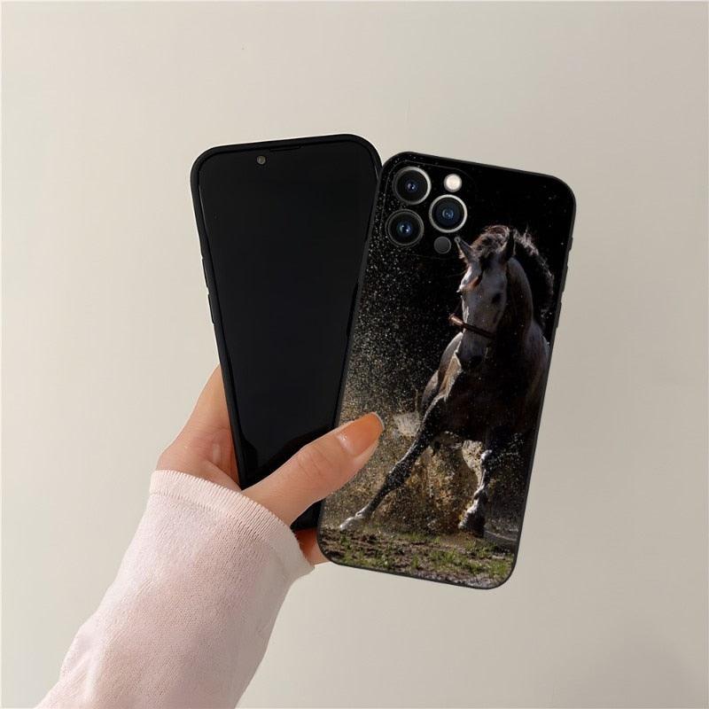 Cool Horse Animal Cover For Girls Boys Women Men, Unique Trendy Bumper Cover Case Phone Case For Iphone 13promax 11 14 12 Pro Max Mini Xr X Xs 7 8 6 6s Plus Cover by Stevvex