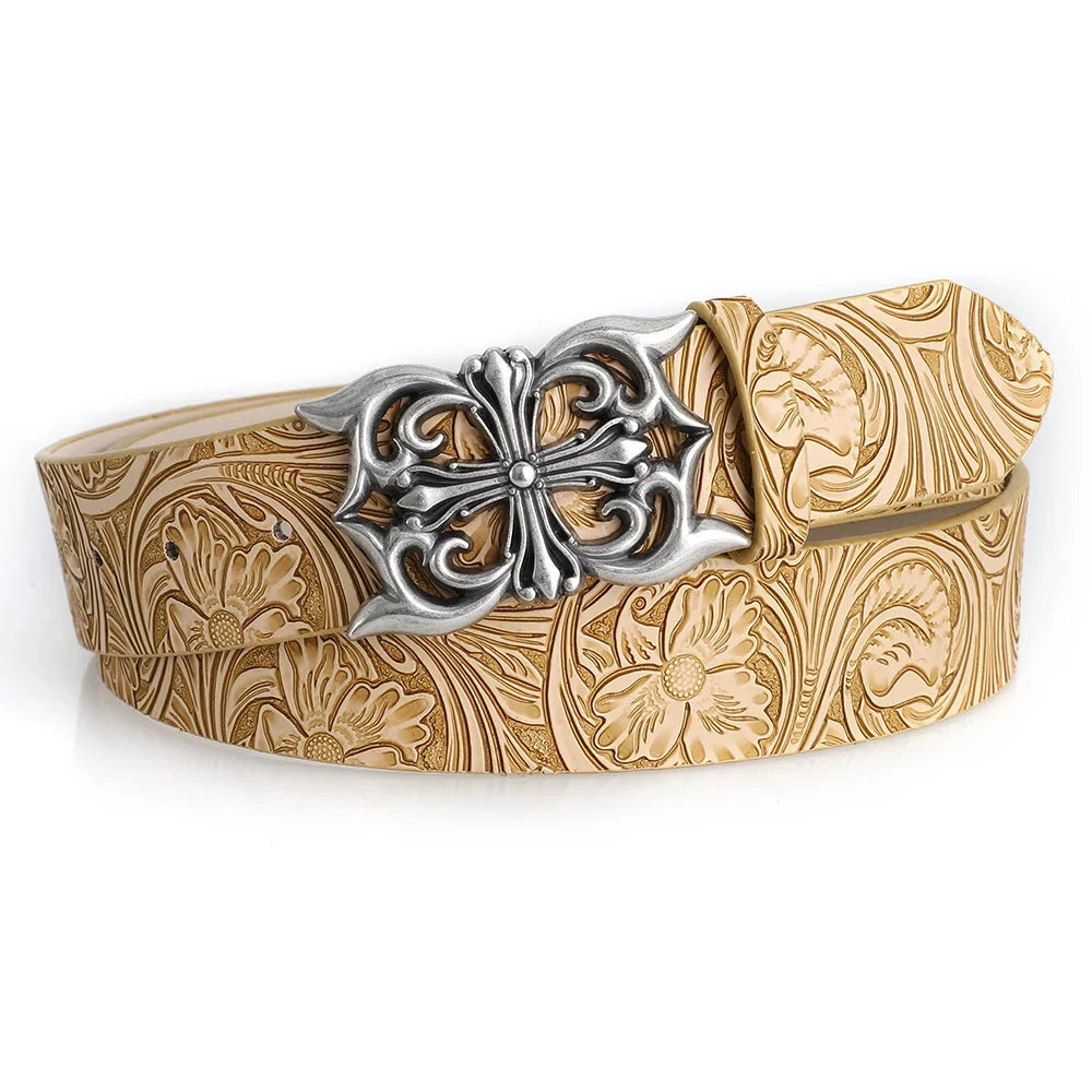 Retro Men's Belt Bohemian Style - Fashion Personalized Belt For Men Women Punk Rock Y2K Belts - For Jeans, Dresses & Casual Wear