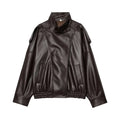 MUJER Faux Leather Women's Jacket Black Oversize Bomber Jackets for Women Outerwears Winter Overcoat Female Fashion Jacket Woman