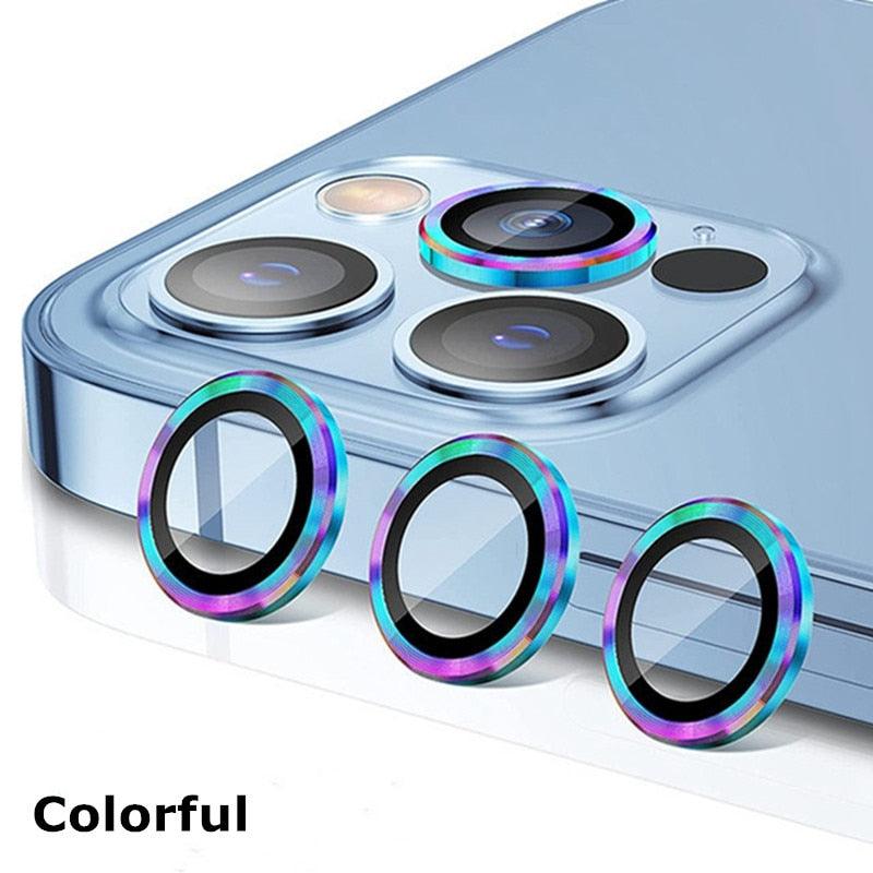 Camera Lens Protectors For iPhone 14 Pro Max Camera Metal Ring Protector Case Glass for iPhone 13mini 14plus 13 14pro Lens Film Camera Lens Protector Tempered Glass Camera Lens Protector by Stevvex