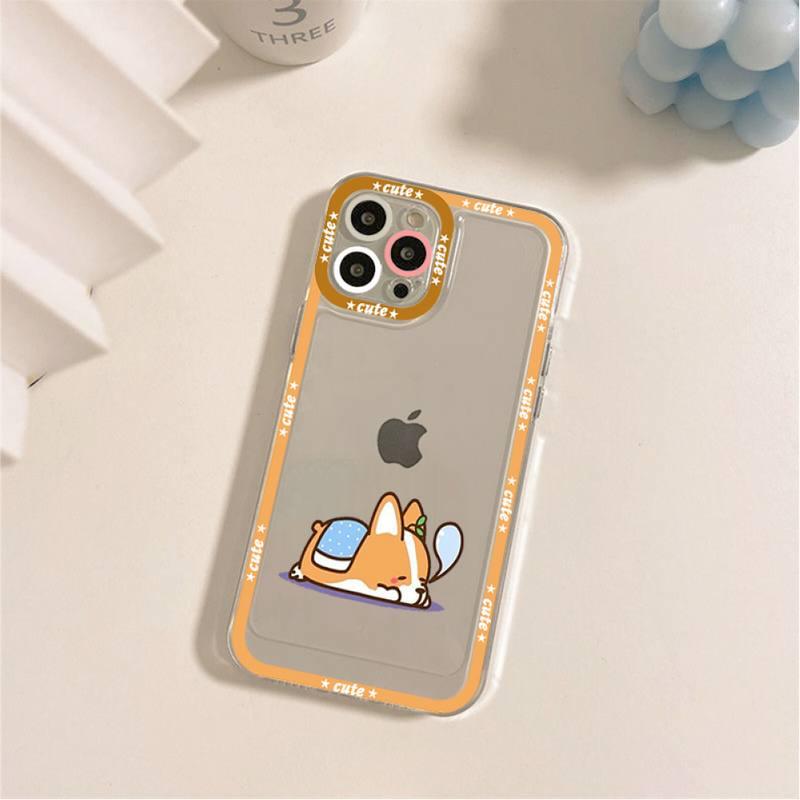 Cute Puppy Phone Case For Iphone 11 12 13 Mini Pro Max 14 Pro Max Case Shell Butt Squishy Fidget Toys Phone Case For Iphone by Stevvex