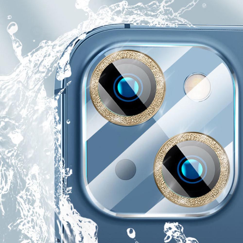 Glitter Camera Lens Protector For iPhone 14 Pro Max Tempered Glass iPhone 11 12 13 Pro Max 14 Plus 13 Mini Lens Protector Tempered Glass Camera Cover Anti Scratch Shockproof Screen Protector Individual Ring by Stevvex