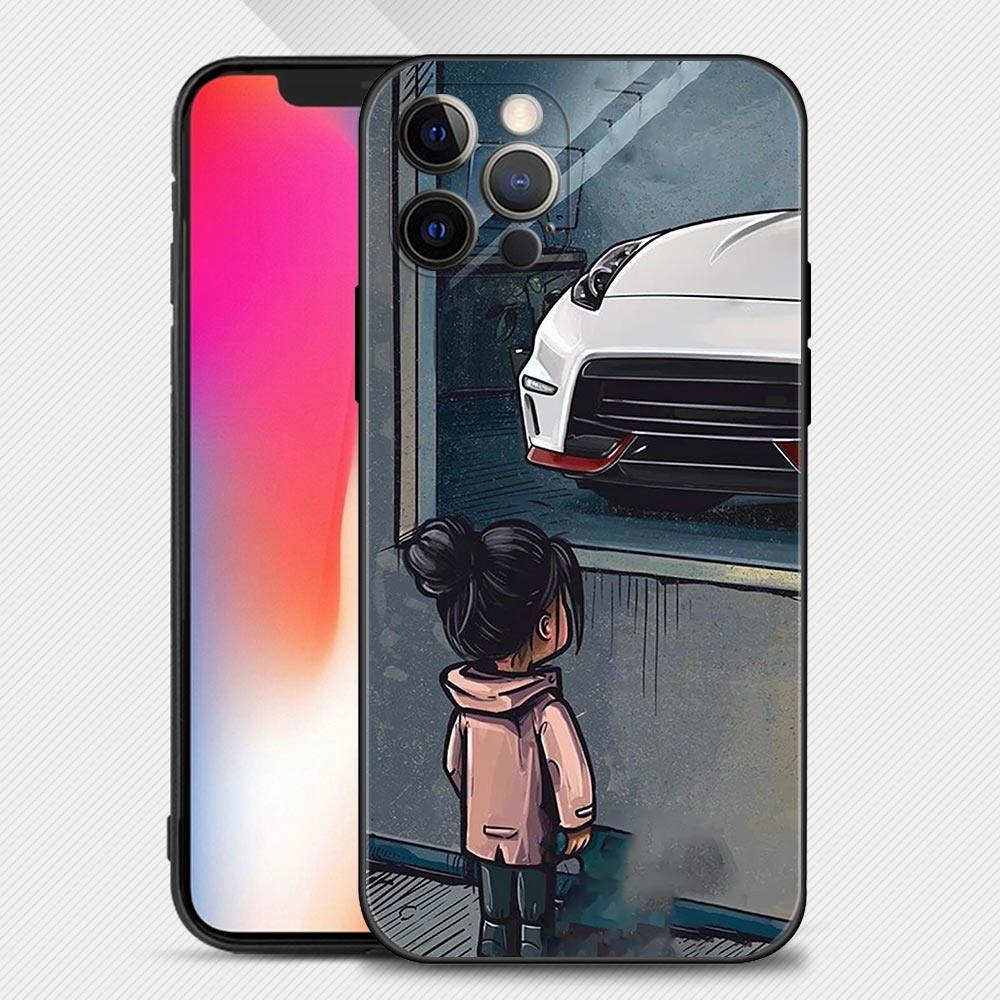 Boy Girl See Cool Sports Car Drift Case For iPhone 14 13 12 11 Pro Max Cover X XR XS Max 12Mini 13Mini 6 6S 7 8 Plus 5 5S Slim Back Cover Designer Matte Finish Hard Ultra Protective & Anti Shock by Stevvex