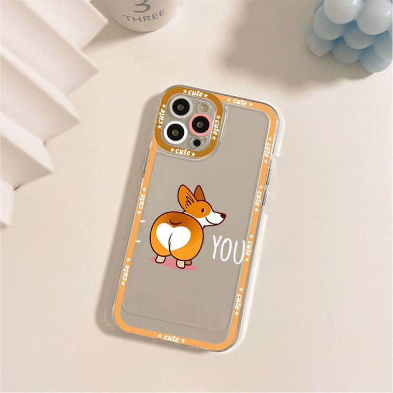 Cute Puppy Phone Case For Iphone 11 12 13 Mini Pro Max 14 Pro Max Case Shell Butt Squishy Fidget Toys Phone Case For Iphone by Stevvex