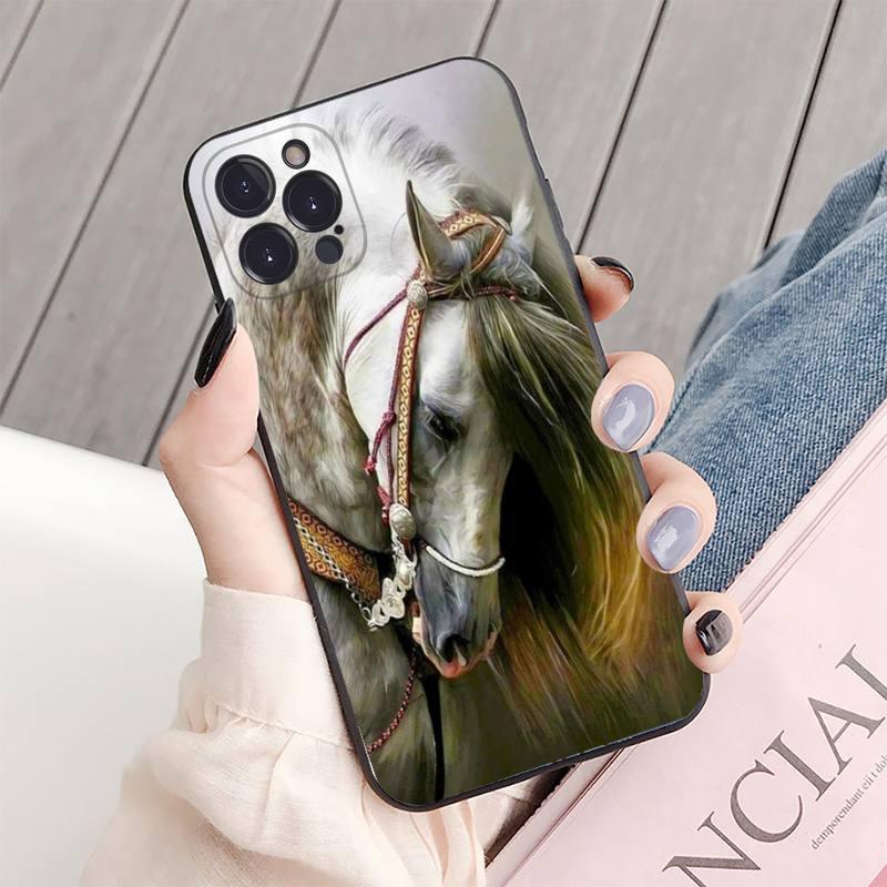 Animal Steed Horse Phone Case For Iphone 14 11 12 13 Mini Pro Xs Max Cover 6 7 8 Plus X Xr Se 2020 Cool Animal Horse Case For Iphone by Stevvex