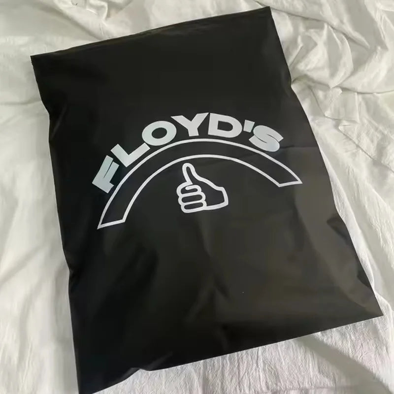 50pcs black frosted zipper bag swimsuit self-sealing bag clothing packaging bag small business product custom printing logo