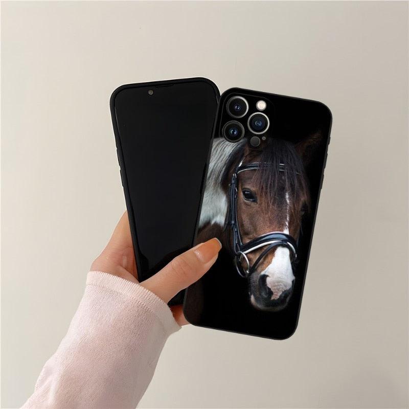 Cool Horse Animal Cover For Girls Boys Women Men, Unique Trendy Bumper Cover Case Phone Case For Iphone 13promax 11 14 12 Pro Max Mini Xr X Xs 7 8 6 6s Plus Cover by Stevvex