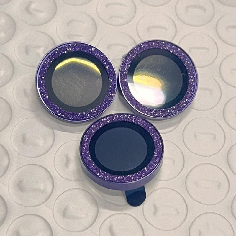 Bling Diamond Camera Lens Protector For iPhone 14 13 12 11 Pro Max Metal Ring Lens Glass Glitter Protective Cap iPhone 13 mini Camera Lens Protector Sparkle Diamond Ring Metal Alloy HD Glass for iPhone by Stevvex