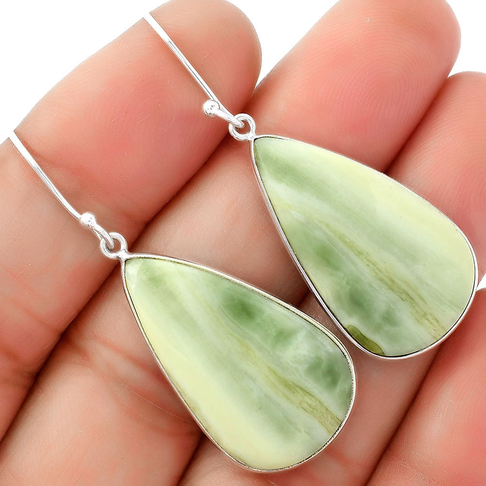 Natural Serpentine Earrings E-1001 SDE62516