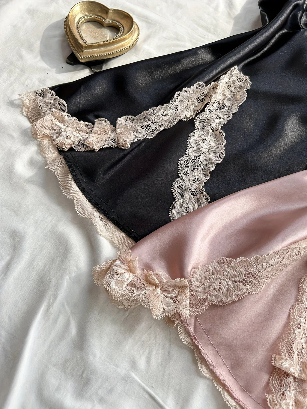 Women's Sexy Nightdress Comfortable Two-Piece Lace Pajama Set for Sleepwear Two-piece