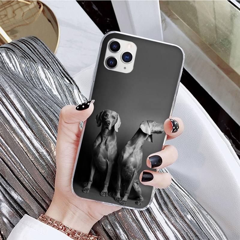 Dog Phone Case For Iphone 11 12 13 Mini Pro Max 8 7 6 6s Plus X 5 Se 2020 Xr Xs Case Shell Cute Funny Pattern Black Phone Case by Stevvex