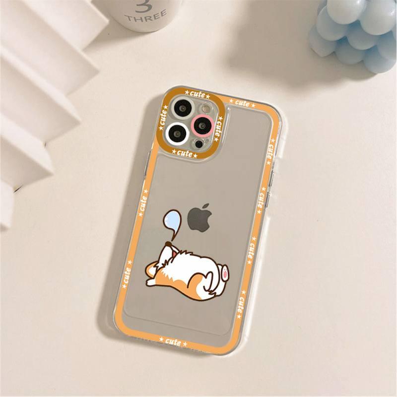 Cute Puppy Phone Case For Iphone 11 12 13 Mini Pro Max 14 Pro Max Case Shell Butt Squishy Fidget Toys Phone Case For Iphone by Stevvex