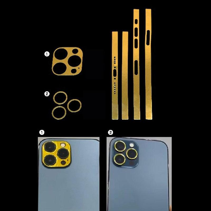 Frame Decal Skin for iPhone 13 Pro Max Side Film Cover Protector Ultra Thin Matte Stickers For 13 Mini Protector Film Side Frame Film Skin Anti-Scratch Sticker by Stevvex