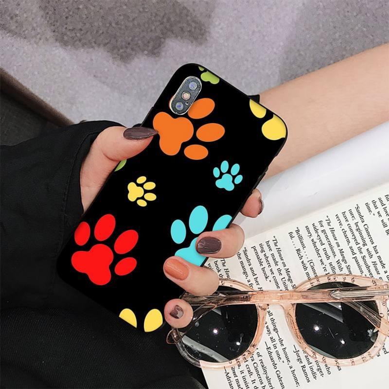 Dog Paw Phone Case For Iphone 11 12 13 Mini Pro Max 8 7 6 6s Plus X 5 S Se 2020 Xr Xs 10 Case Paw Print Heart Pet Lovers by Stevvex