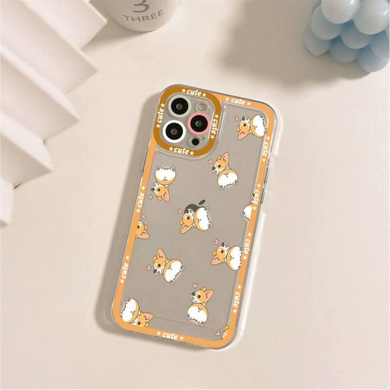 Cute Puppy Phone Case For Iphone 11 12 13 Mini Pro Max 14 Pro Max Case Shell Butt Squishy Fidget Toys Phone Case For Iphone by Stevvex