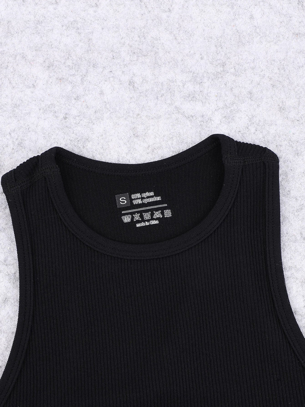 Seamless knitted high-elastic belly-baring yoga vest sleeveless casual sexy ribbed vest nylon quick-drying running fitness sport