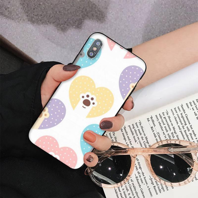Dog Paw Phone Case For Iphone 11 12 13 Mini Pro Max 8 7 6 6s Plus X 5 S Se 2020 Xr Xs 10 Case Paw Print Heart Pet Lovers by Stevvex