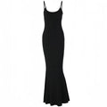 Satin Slip Sleeveless Backless Maxi Dress Women Y2K Summer Bodycon Elegant Sexy Outfits Ladies Birthday Party Club Sundress