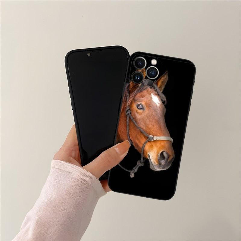 Cool Horse Animal Cover For Girls Boys Women Men, Unique Trendy Bumper Cover Case Phone Case For Iphone 13promax 11 14 12 Pro Max Mini Xr X Xs 7 8 6 6s Plus Cover by Stevvex