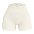 High-waisted Yoga Pant For Women, Designed To Lift And Shape, Tight-fitting With Solid Color And Ribbed Texture, Sports  Shorts