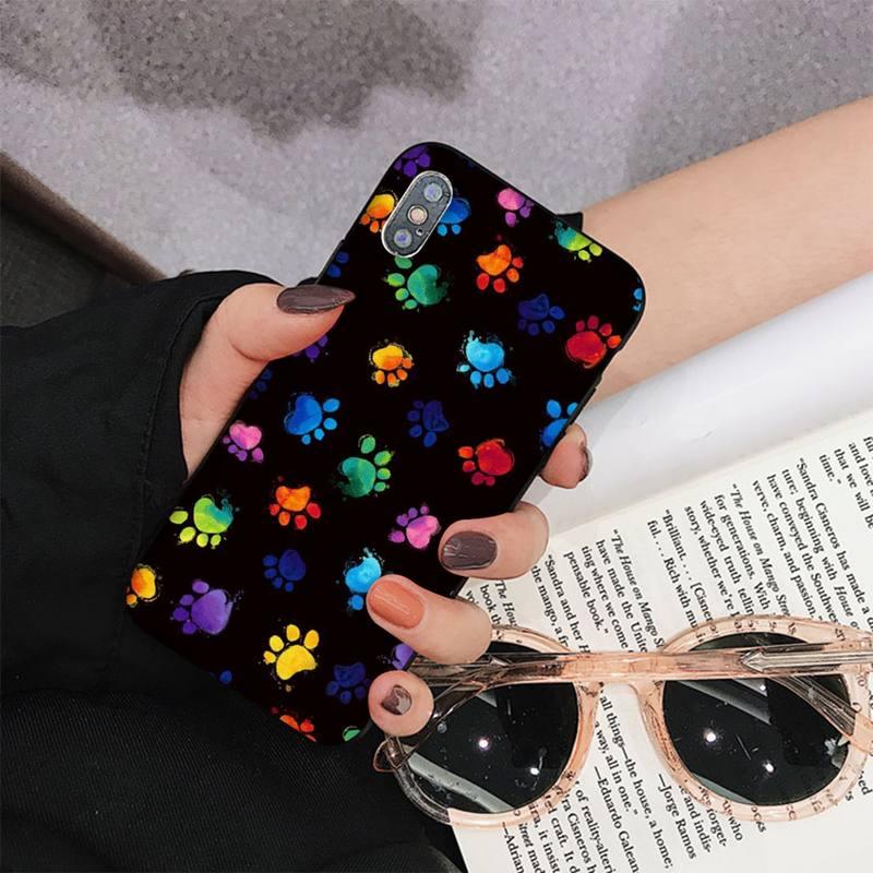 Dog Paw Phone Case For Iphone 11 12 13 Mini Pro Max 8 7 6 6s Plus X 5 S Se 2020 Xr Xs 10 Case Paw Print Heart Pet Lovers by Stevvex