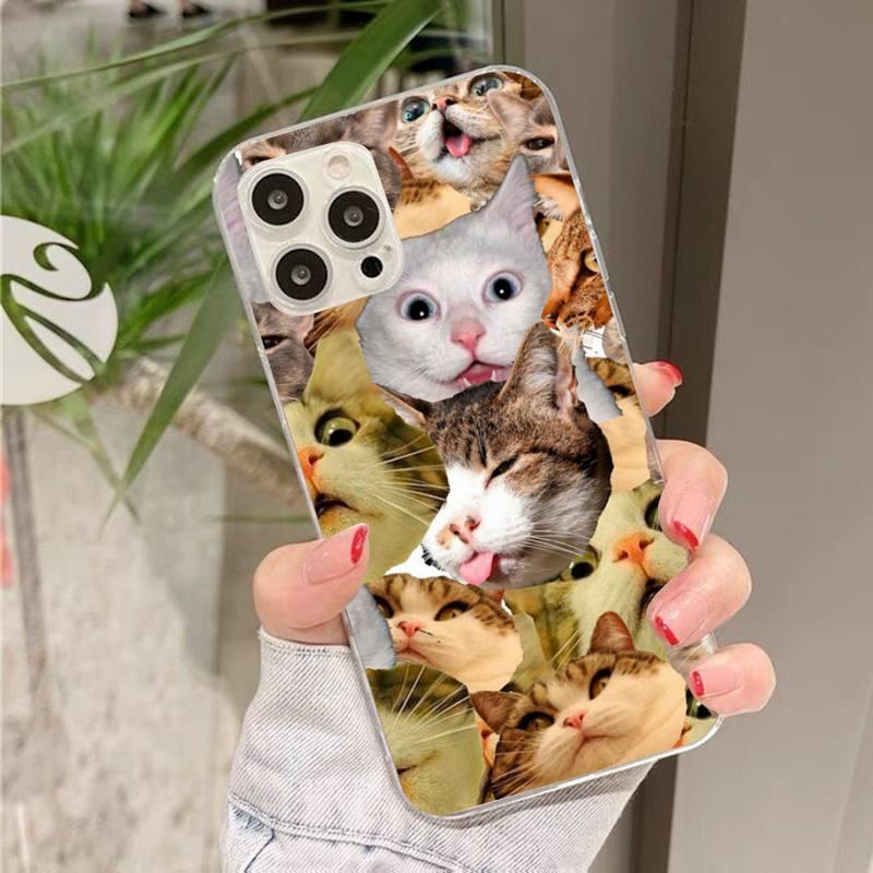 Crying Cat Memes Phone Case Mask Colorful Case For Cat Lovers For Iphone 7 And 8 In Moedern Design by Stevvex