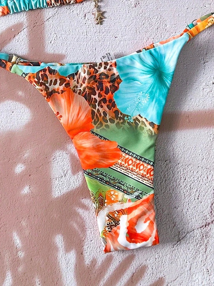 Micro Bikini Women Swimsuit Two-Piece Bathing Suit Woman Swimwear 2026 Sexy Leopard Push Up Thong Bikinis Sets Beachwear Summer