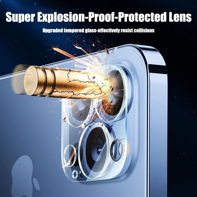 Full Cover Camera Lens Protector for IPhone 12 13 Pro Max Mini Screen Protectors for IPhone 11 14 Pro Xs Max X XR Tempered Glass Camera Lens Screen Protector by Stevvex