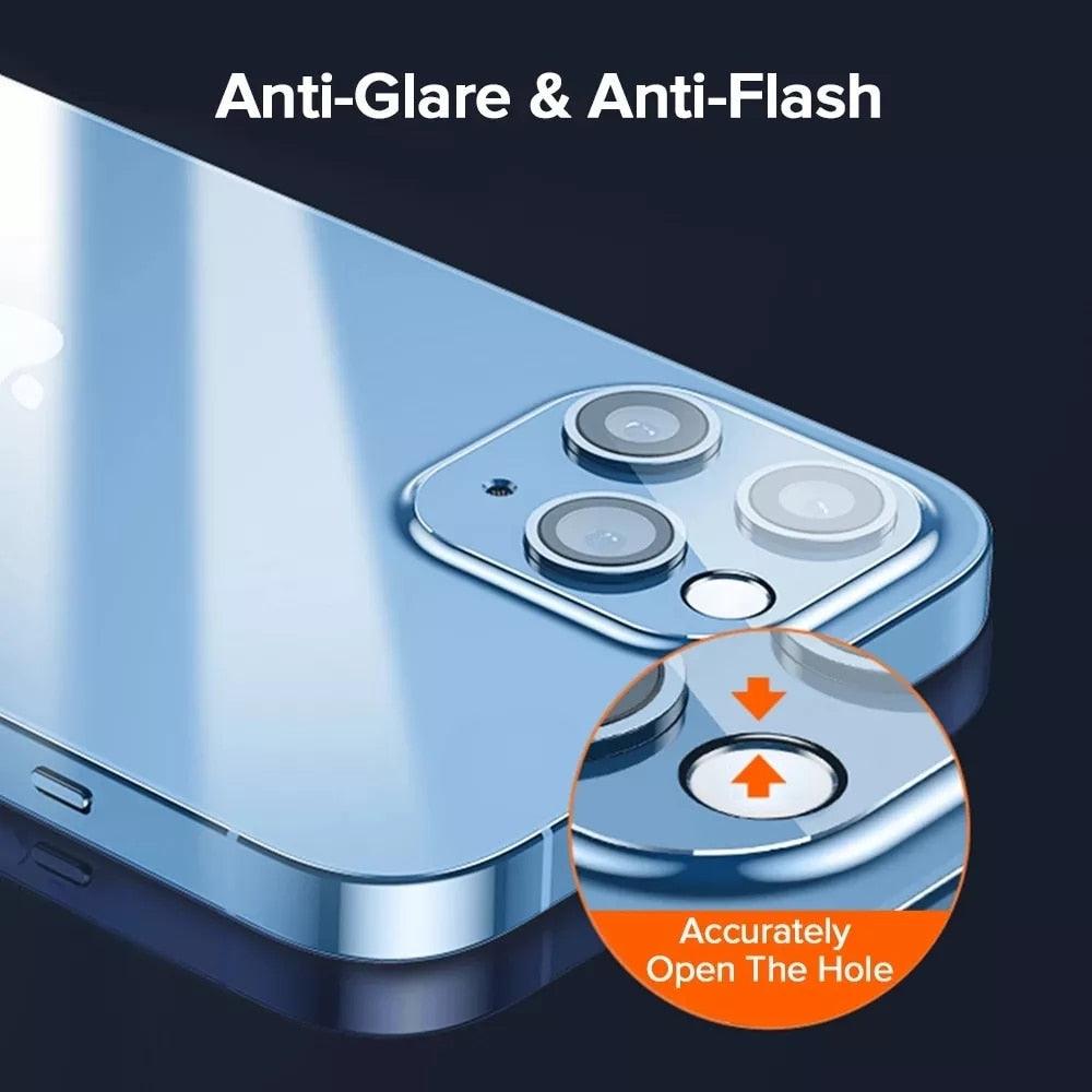 Camera Lens Protector on For iPhone 14 13 12 Pro Max 13Mini Tempered Glass For iPhone 11 13 14 Pro 14Plus Metal Camera Protector Camera Film Protective Lens Case by Stevvex