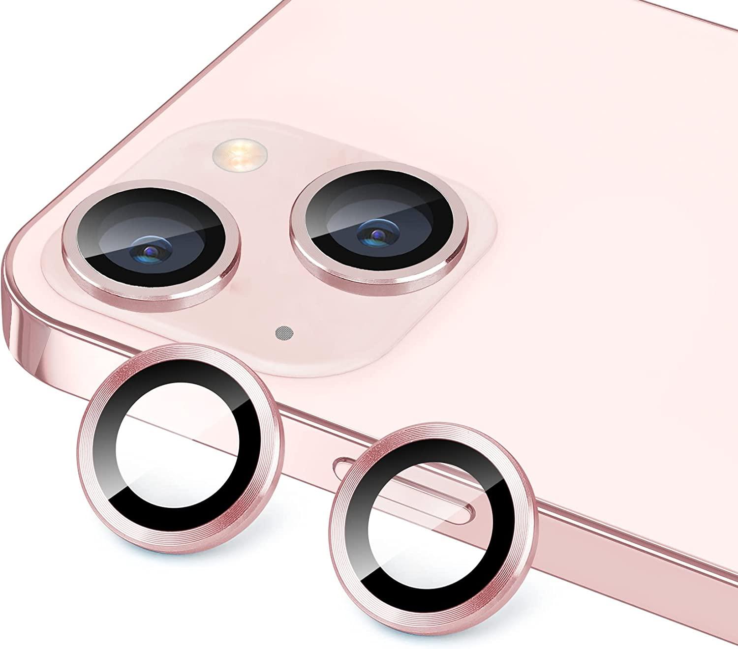 Camera Lens Protector for iPhone 14 Pro Max Plus 13 12 Mini 14Pro iPhone14 13Pro 14Plus 12Pro Glass Protection Protective Film Metallic Camera Ring Lens Protector with Glass Cover by Stevvex
