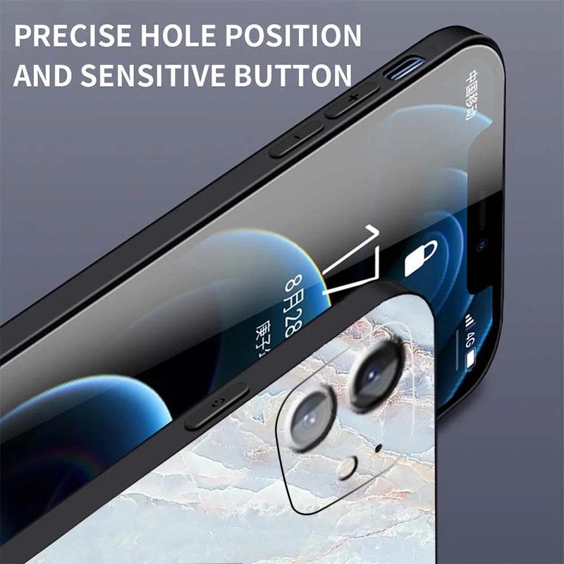 Luxury Marble Texture Phone Case For iPhone X XR XS 7 8 6S 6 5 Plus Silicone Anti Fall Back Cover Ultra Thin Soft Silicone Protective Shockproof and Scratch Resistant with Cute Design Pattern Case by Stevvex